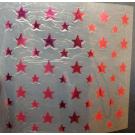 50 Buegelpailletten Sterne Mix spiegel pink